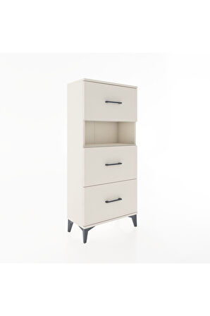 Hyperion Dolap Tek Raflı 3 Çekmeceli 60x44x134 Aytaşı-Aytaşı