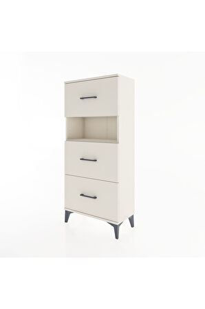 Hyperion Dolap Tek Raflı 3 Çekmeceli 60x44x134 Aytaşı-Aytaşı