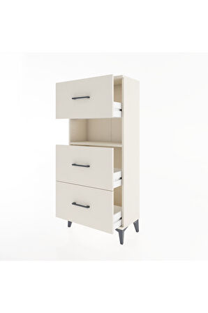 Hyperion Dolap Tek Raflı 3 Çekmeceli 60x44x134 Aytaşı-Aytaşı