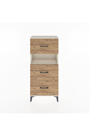 Hyperion Dolap Tek Raflı 3 Çekmeceli 60x44x134 Aytaşı-Çam