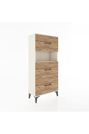 Hyperion Dolap Tek Raflı 3 Çekmeceli 60x44x134 Aytaşı-Çam