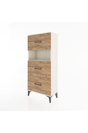 Hyperion Dolap Tek Raflı 3 Çekmeceli 60x44x134 Aytaşı-Çam