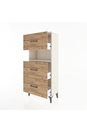 Hyperion Dolap Tek Raflı 3 Çekmeceli 60x44x134 Aytaşı-Çam