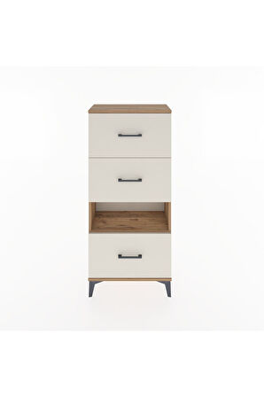 Hyperion Dolap Tek Raflı 3 Çekmeceli 60x44x134 Çam-Aytaşı