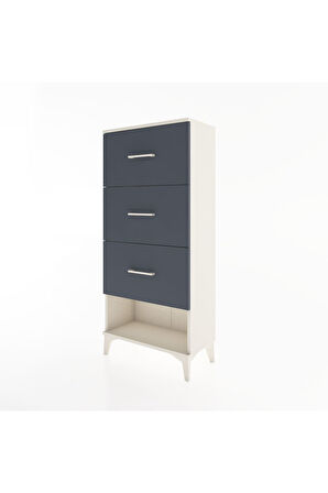 Hyperion Dolap 3 Çekmeceli 60x44x134 Aytaşı-Antrasit