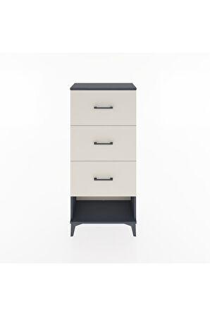 Hyperion Dolap 3 Çekmeceli 60x44x134 Antrasit-Aytaşı