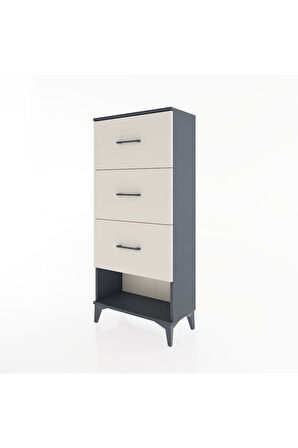 Hyperion Dolap 3 Çekmeceli 60x44x134 Antrasit-Aytaşı