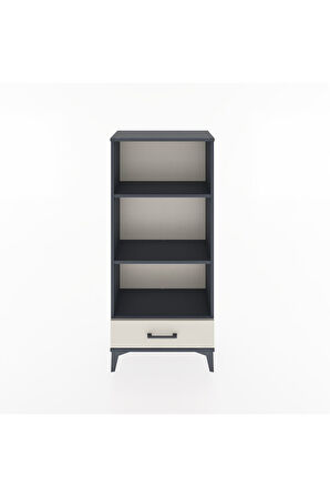 Hyperion Dolap 3 Raflı Tek Çekmeceli 60x44x134 Antrasit-Aytaşı