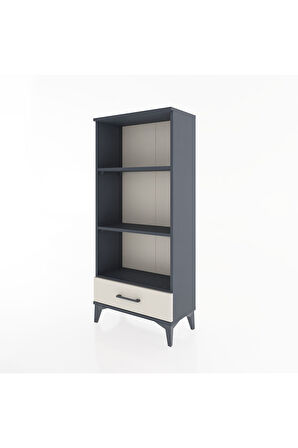 Hyperion Dolap 3 Raflı Tek Çekmeceli 60x44x134 Antrasit-Aytaşı