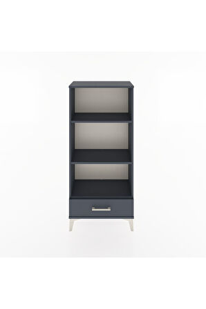 Hyperion Dolap 3 Raflı Tek Çekmeceli 60x44x134 Antrasit-Antrasit