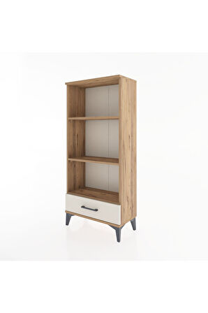 Hyperion Dolap 3 Raflı Tek Çekmeceli 60x44x134 Çam-Aytaşı