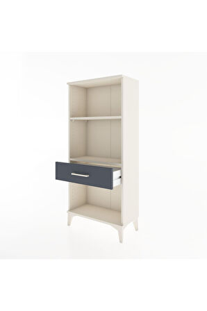 Hyperion Dolap 2 Raflı Tek Çekmeceli 60x44x134 Aytaşı-Antrasit