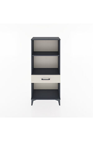 Hyperion Dolap 2 Raflı Tek Çekmeceli 60x44x134 Antrasit-Aytaşı