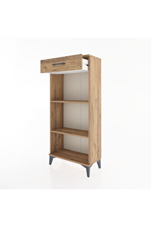 Hyperion Dolap 2 Raflı Tek Çekmeceli 60x44x134 Çam-Çam
