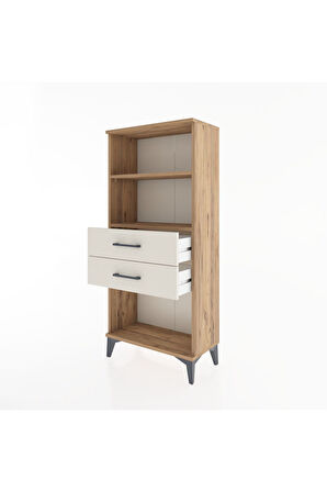 Hyperion Dolap 2 Raflı 2 Çekmeceli 60x44x134 Çam-Aytaşı