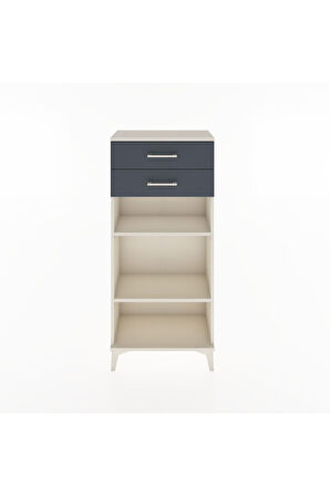 Hyperion Dolap 2 Raflı 2 Çekmeceli 60x44x134 Aytaşı-Antrasit