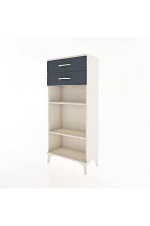 Hyperion Dolap 2 Raflı 2 Çekmeceli 60x44x134 Aytaşı-Antrasit