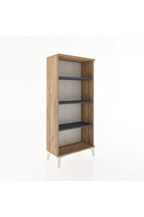 Hyperion Dolap 3 Raflı 60x44x134 Çam-Antrasit