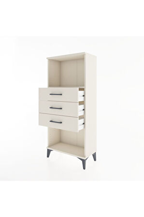 Hyperion Dolap Tek Raflı 3 Çekmeceli 60x44x134 Aytaşı-Aytaşı