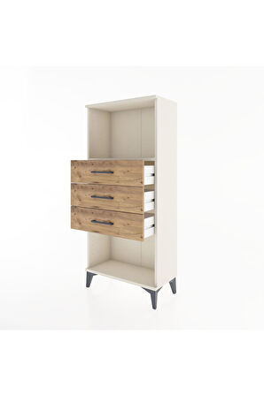 Hyperion Dolap Tek Raflı 3 Çekmeceli 60x44x134 Aytaşı-Çam