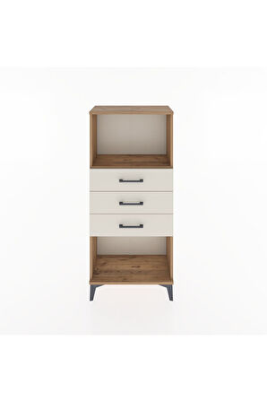Hyperion Dolap Tek Raflı 3 Çekmeceli 60x44x134 Çam-Aytaşı
