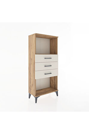 Hyperion Dolap Tek Raflı 3 Çekmeceli 60x44x134 Çam-Aytaşı