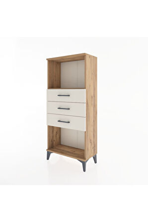 Hyperion Dolap Tek Raflı 3 Çekmeceli 60x44x134 Çam-Aytaşı