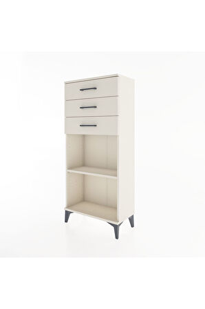 Hyperion Dolap Tek Raflı 3 Çekmeceli 60x44x134 Aytaşı-Aytaşı