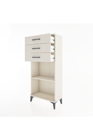 Hyperion Dolap Tek Raflı 3 Çekmeceli 60x44x134 Aytaşı-Aytaşı