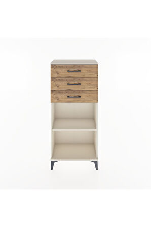 Hyperion Dolap Tek Raflı 3 Çekmeceli 60x44x134 Aytaşı-Çam