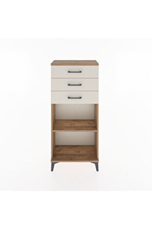 Hyperion Dolap Tek Raflı 3 Çekmeceli 60x44x134 Çam-Aytaşı