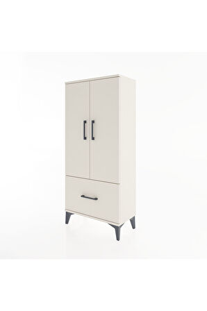 Hyperion Dolap 2 Raflı Tek Çekmeceli 2 Kapaklı 60x44x134 Aytaşı-Aytaşı