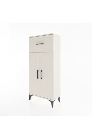 Hyperion Dolap 2 Raflı Tek Çekmeceli 2 Kapaklı 60x44x134 Aytaşı-Aytaşı
