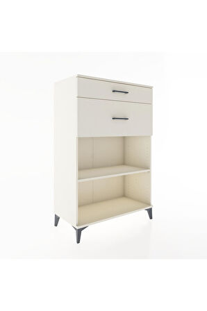 Hyperion Dolap Tek Raflı 2 Çekmeceli 88x44x134 Aytaşı-Aytaşı