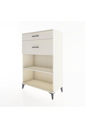 Hyperion Dolap Tek Raflı 2 Çekmeceli 88x44x134 Aytaşı-Aytaşı