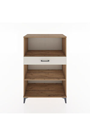 Hyperion Dolap 2 Raflı Tek Çekmeceli 88x44x134 Çam-Aytaşı