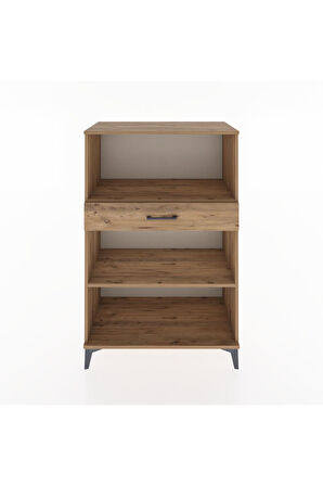 Hyperion Dolap 2 Raflı Tek Çekmeceli 88x44x134 Çam-Çam
