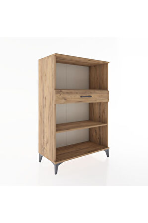 Hyperion Dolap 2 Raflı Tek Çekmeceli 88x44x134 Çam-Çam