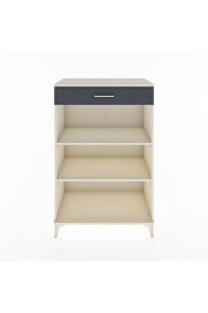 Hyperion Dolap 2 Raflı Tek Çekmeceli 88x44x134 Aytaşı-Antrasit