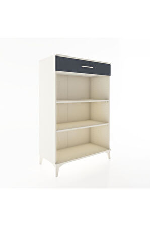 Hyperion Dolap 2 Raflı Tek Çekmeceli 88x44x134 Aytaşı-Antrasit