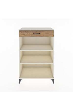 Hyperion Dolap 2 Raflı Tek Çekmeceli 88x44x134 Aytaşı-Çam