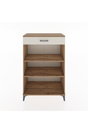 Hyperion Dolap 2 Raflı Tek Çekmeceli 88x44x134 Çam-Aytaşı