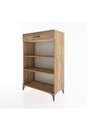 Hyperion Dolap 2 Raflı Tek Çekmeceli 88x44x134 Çam-Çam