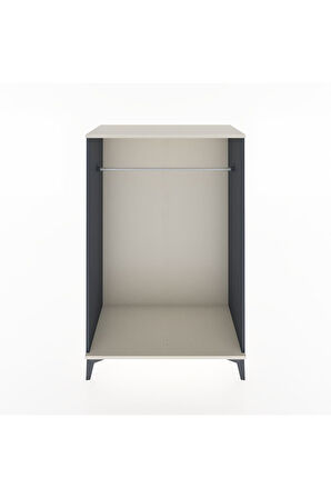 Hyperion Dolap Tek Askılı 88x44x134 Antrasit-Aytaşı