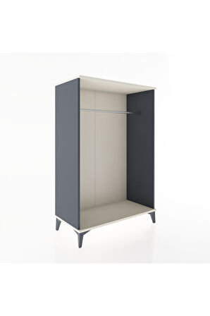 Hyperion Dolap Tek Askılı 88x44x134 Antrasit-Aytaşı