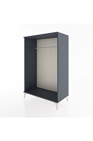 Hyperion Dolap Tek Askılı 88x44x134 Antrasit-Antrasit