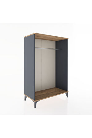 Hyperion Dolap Tek Askılı 88x44x134 Antrasit-Çam