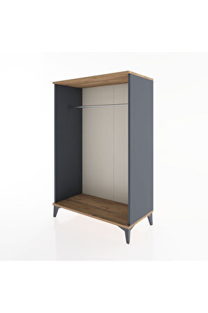 Hyperion Dolap Tek Askılı 88x44x134 Antrasit-Çam