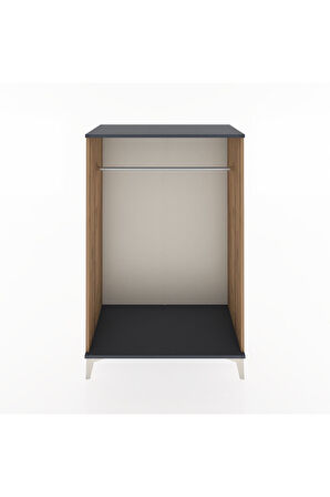 Hyperion Dolap Tek Askılı 88x44x134 Çam-Antrasit