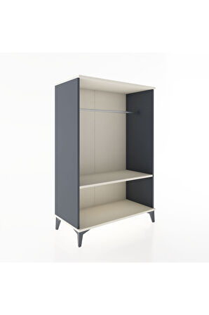 Hyperion Dolap Tek Raflı Tek Askılı 88x44x134 Antrasit-Aytaşı